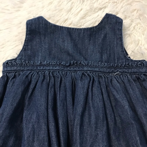 ❌Sold❌Gap Baby Girl Denim Dress 🌸 - Picture 2 of 5